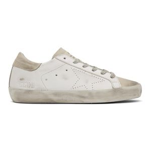 Golden Goose - Superstar Distressed Leather and Suede Sneakers